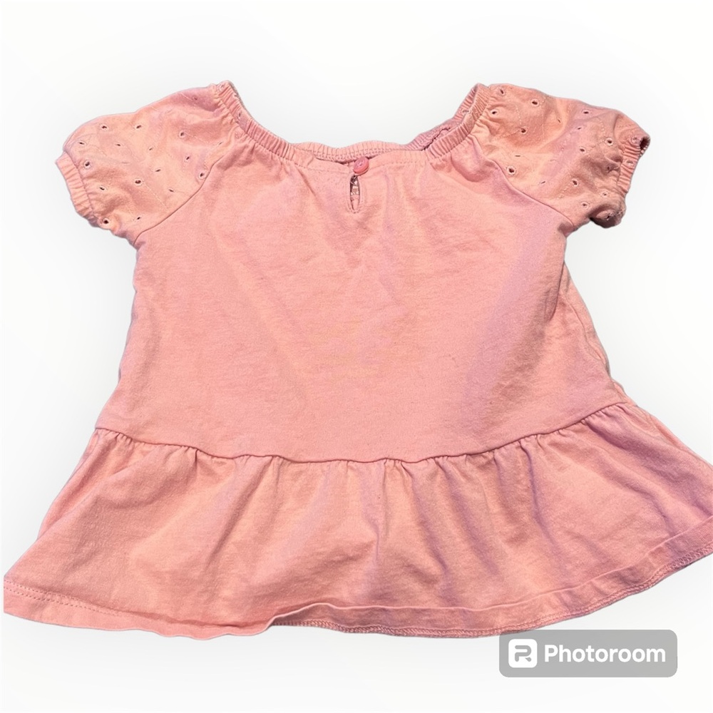 Light pink short sleeve shirt, 24 months